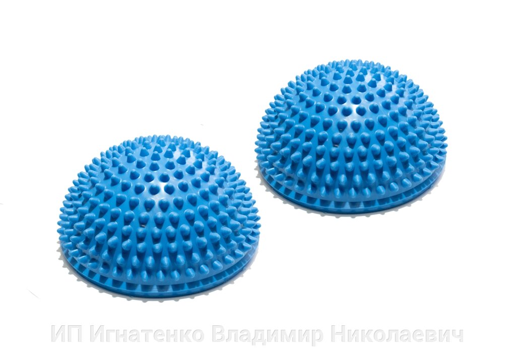 Полусфера массажно-балансировочная (набор 2 шт) синий от компании ИП Игнатенко Владимир Николаевич - фото 1