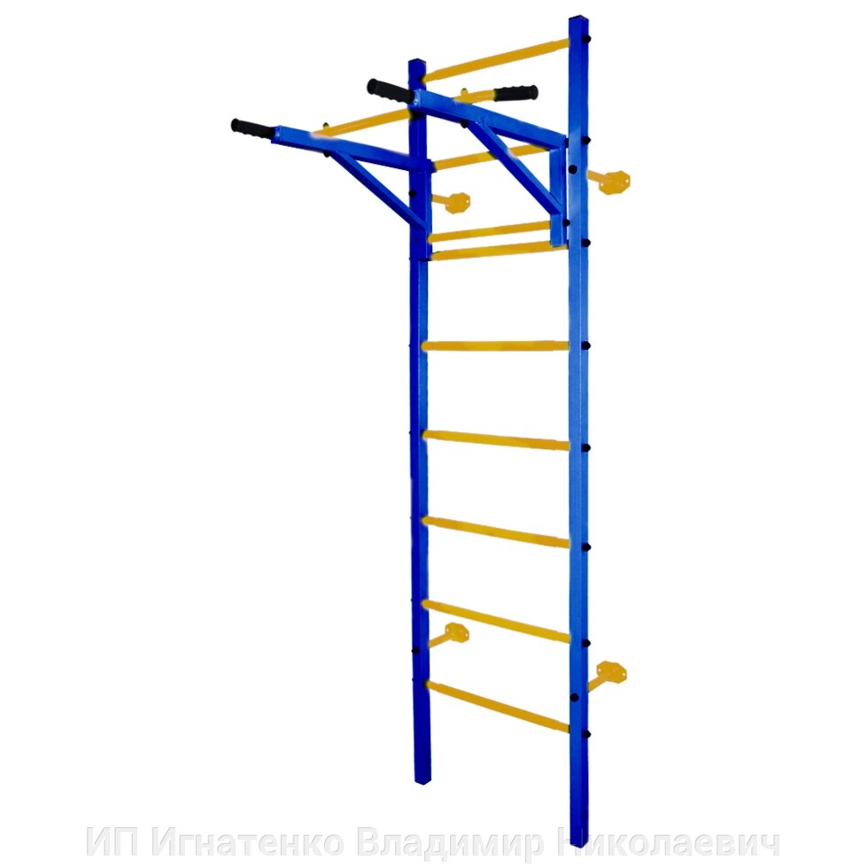 Профессиональная шведская стенка Midzumi Katashi (синий/желтый) от компании ИП Игнатенко Владимир Николаевич - фото 1