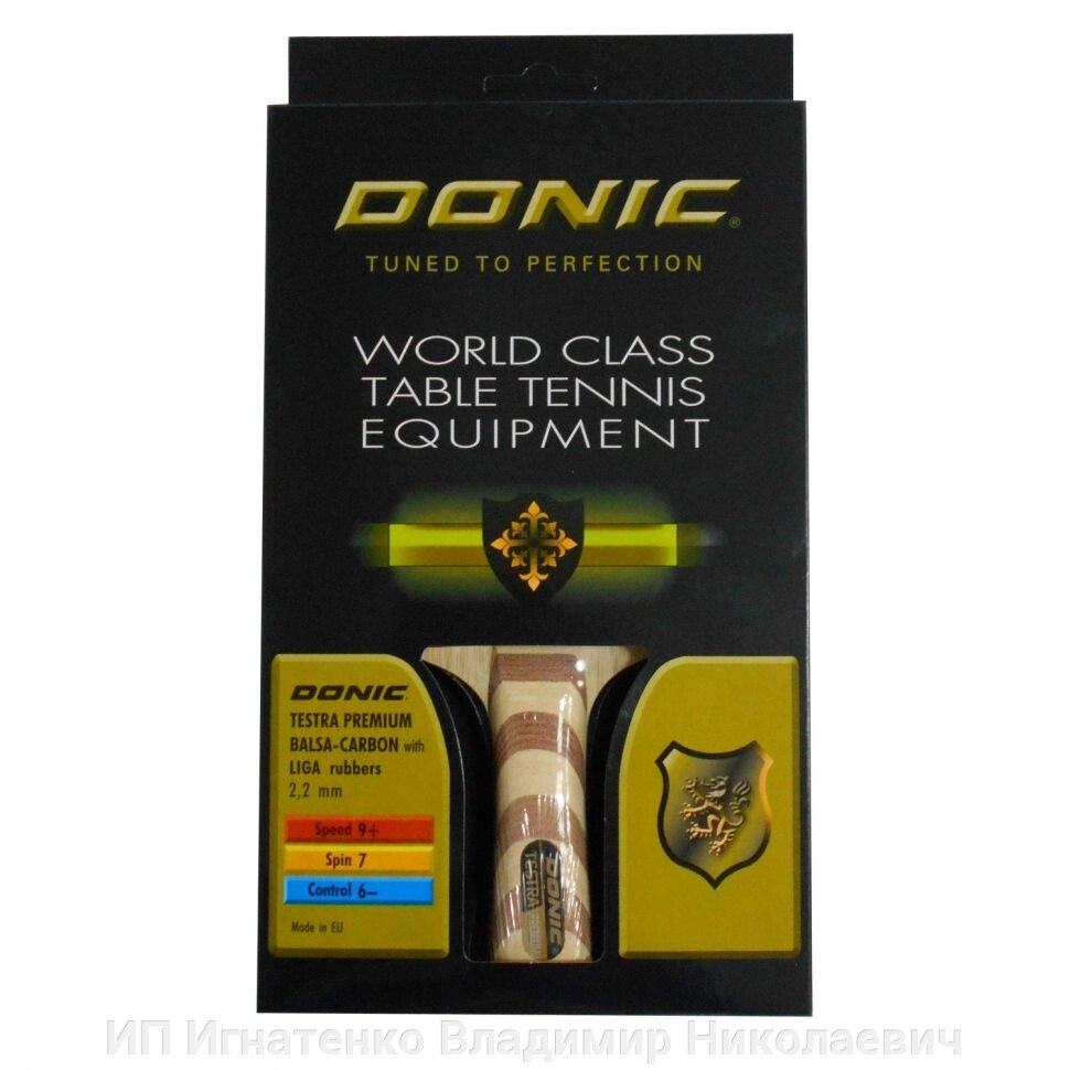 Ракетка DONIC Testra Premium от компании ИП Игнатенко Владимир Николаевич - фото 1