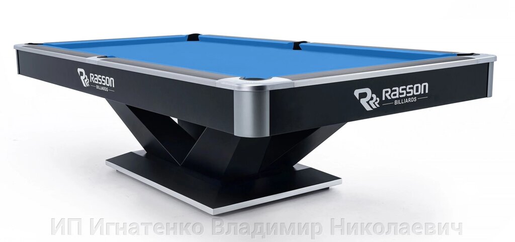 RASSON Бильярдный стол для пула «Victory II Plus» 9 ф (черный) от компании ИП Игнатенко Владимир Николаевич - фото 1
