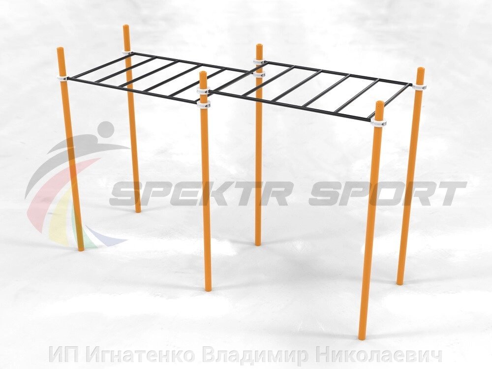 Рукоход двухуровневый для Воркаут SP GTO-02_76mm 89 от компании ИП Игнатенко Владимир Николаевич - фото 1