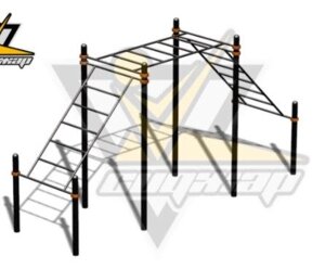 Рукоход трехуровневый для воркаута и спортплощадок