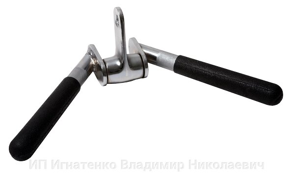 Рукоятка для тяги на трицепс V-образная ("серьга") от компании ИП Игнатенко Владимир Николаевич - фото 1