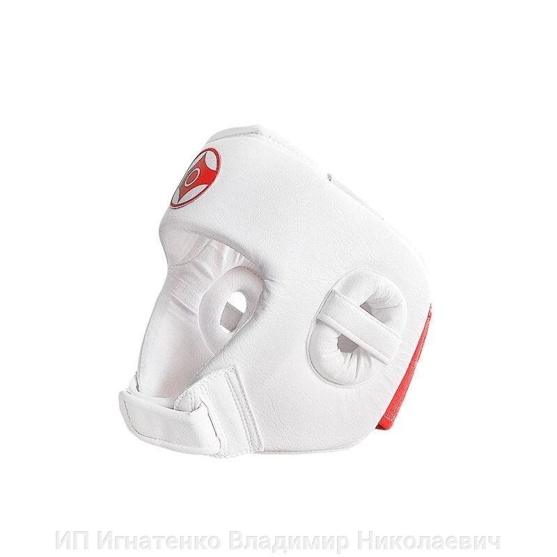 Шлем для каратэ открытый N2 (натуральная кожа) от компании ИП Игнатенко Владимир Николаевич - фото 1