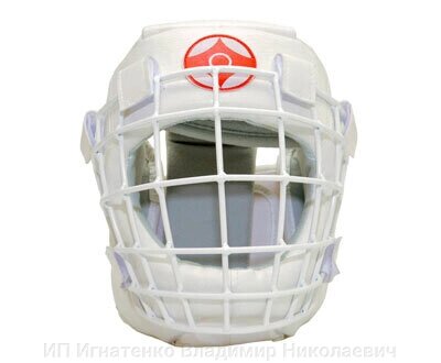Шлем для каратэ со съемной маской Атлант-1 (кожзаменитель) от компании ИП Игнатенко Владимир Николаевич - фото 1