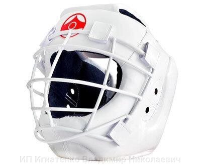 Шлем для каратэ со съемной маской Атлант-2 (кожзаменитель) от компании ИП Игнатенко Владимир Николаевич - фото 1