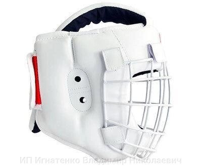Шлем для каратэ со съемной маской Профи (натуральная кожа) от компании ИП Игнатенко Владимир Николаевич - фото 1