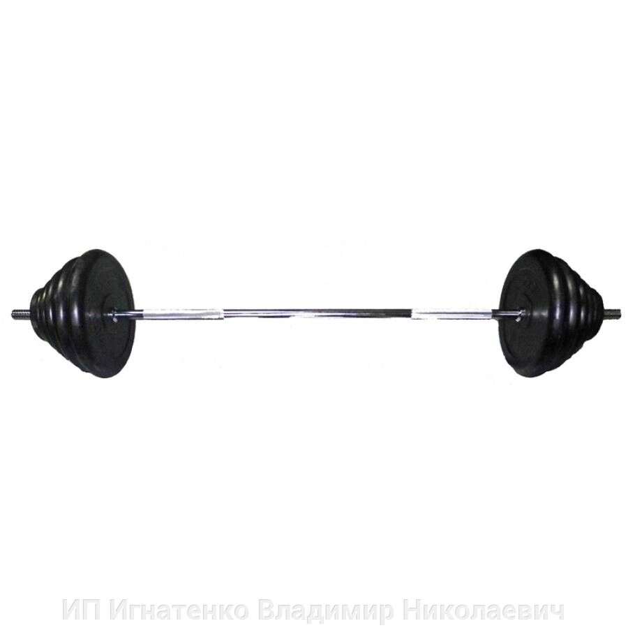 Штанга спортивная 82.5 кг. обрезиненная от компании ИП Игнатенко Владимир Николаевич - фото 1
