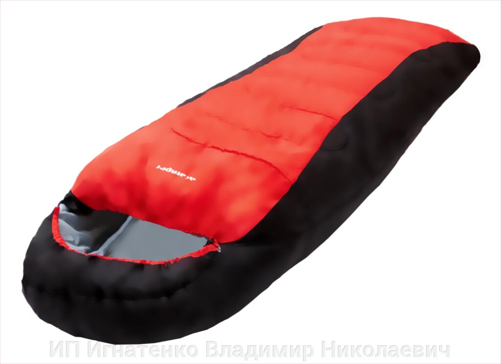 Спальный мешок ACAMPER HYGGE 2*200г/м2 (black-red) от компании ИП Игнатенко Владимир Николаевич - фото 1