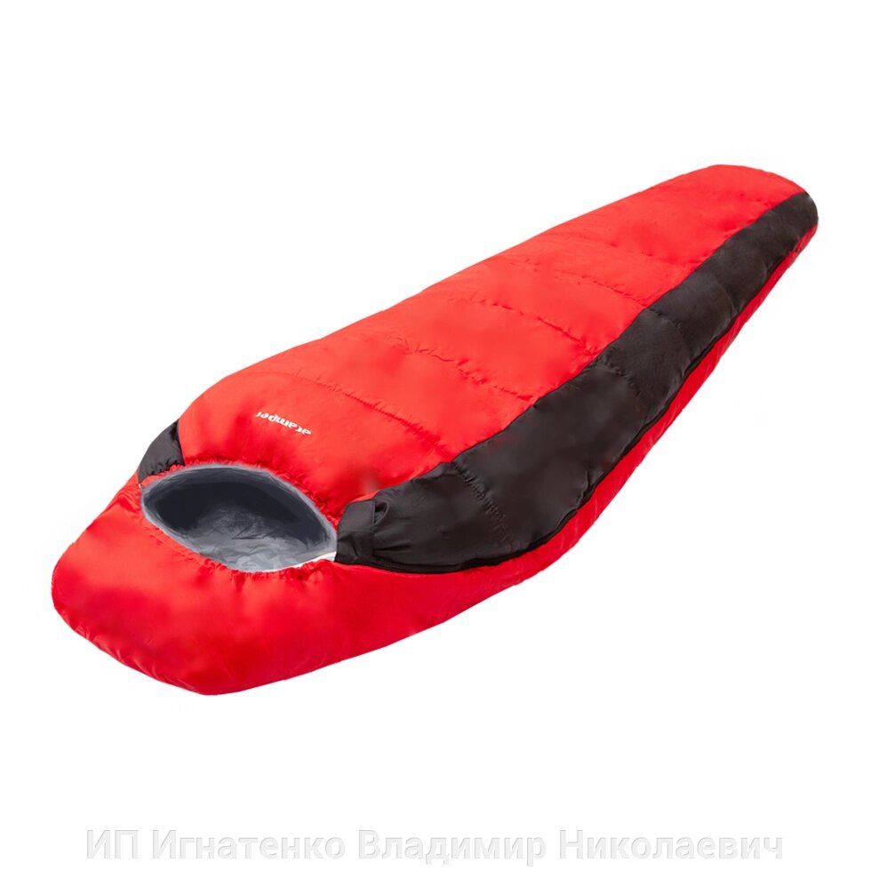 Спальный мешок ACAMPER NORDLYS 2*200г/м2 (black-red) от компании ИП Игнатенко Владимир Николаевич - фото 1
