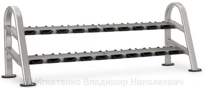 Стойка для гантелей на 10 пар двухъярусная STAR TRAC от компании ИП Игнатенко Владимир Николаевич - фото 1
