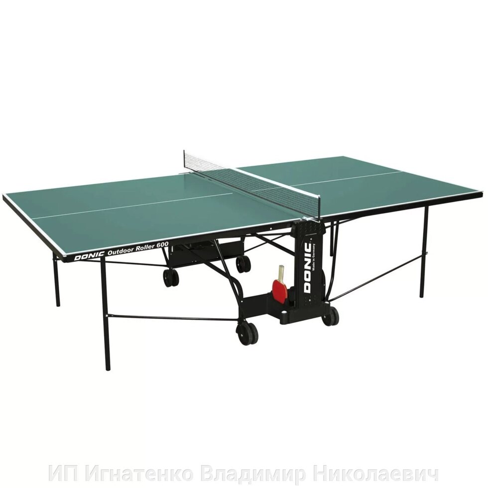 Теннисный стол DONIC OUTDOOR ROLLER 600 GREEN от компании ИП Игнатенко Владимир Николаевич - фото 1