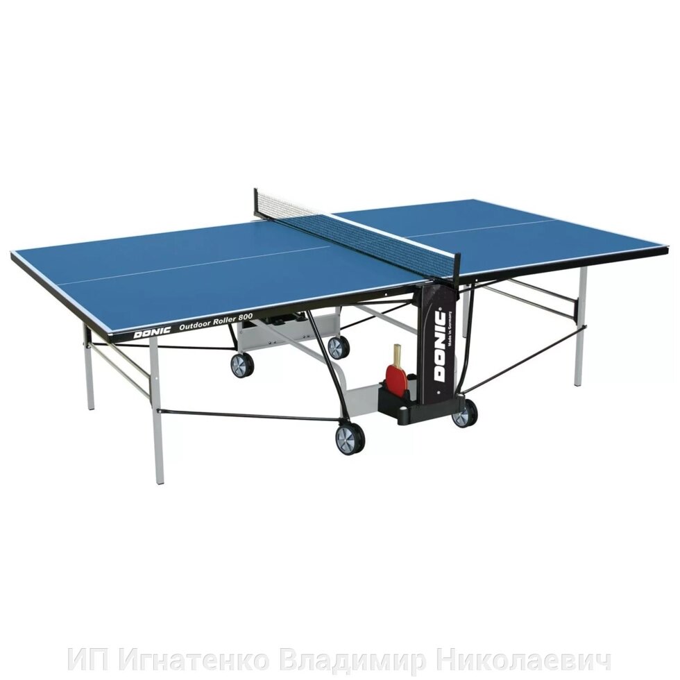 Теннисный стол DONIC OUTDOOR ROLLER 800-5 BLUE от компании ИП Игнатенко Владимир Николаевич - фото 1