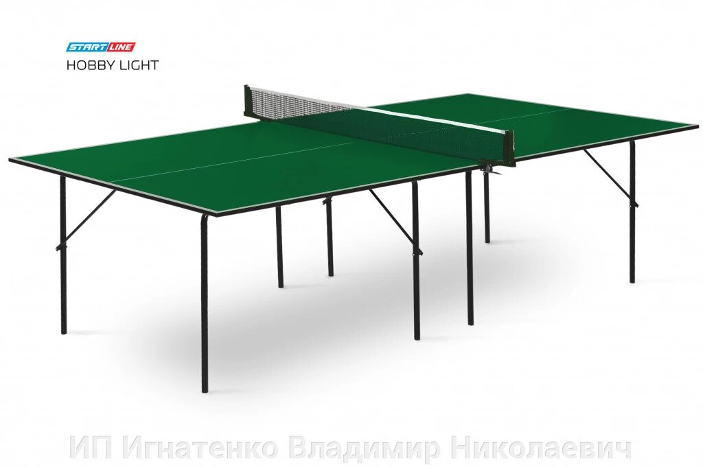 Теннисный стол Hobby Light green- облегченная модель теннисного стола для использования в помещениях от компании ИП Игнатенко Владимир Николаевич - фото 1