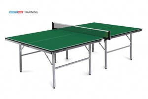 Теннисный стол Training green - стол для настольного тенниса. Подходит для игры в помещении, в спортивных