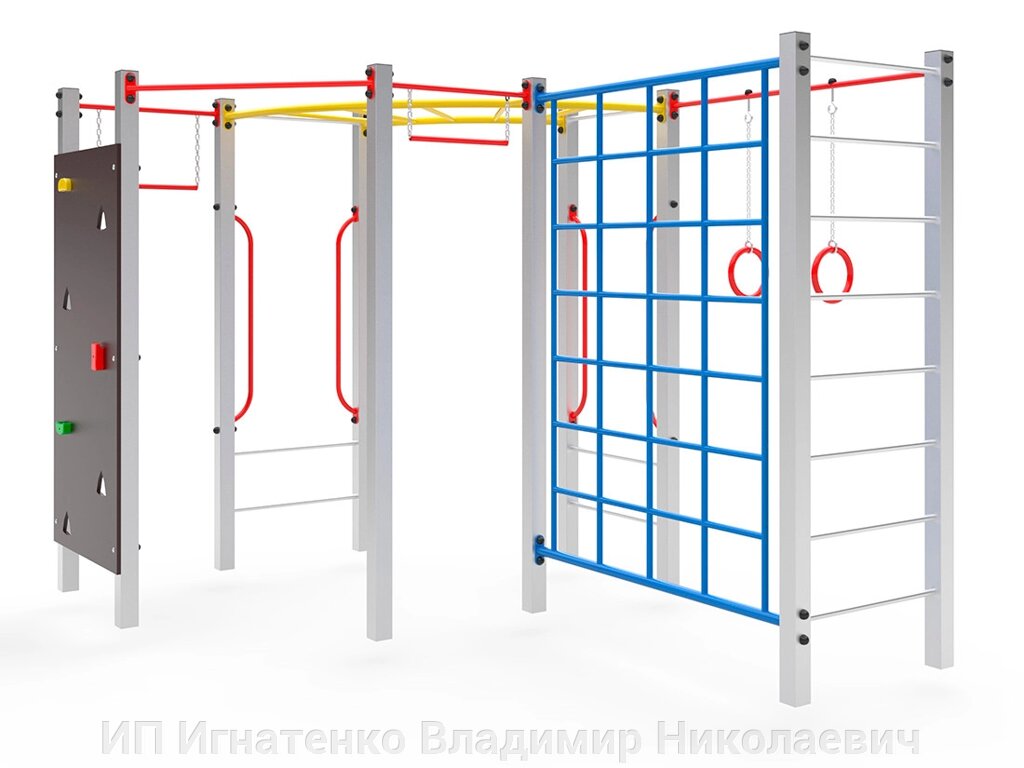 Уличный спортивный комплекс Угловой от компании ИП Игнатенко Владимир Николаевич - фото 1