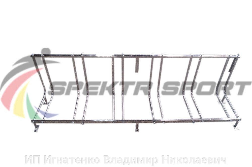 Велопарковка на 6 мест Classic-6N из нержавеющей стали от компании ИП Игнатенко Владимир Николаевич - фото 1