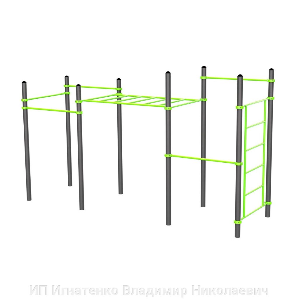 Воркаут (7 перекладин, рукоход классический, шведская стенка) W227 от компании ИП Игнатенко Владимир Николаевич - фото 1