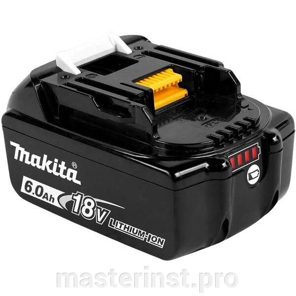 Аккумулятор MAKITA 18,0в 6,0Ач Li-ion BL1860B 197422-4/632F69-8 от компании "Мастер Инструмент" магазин - фото 1