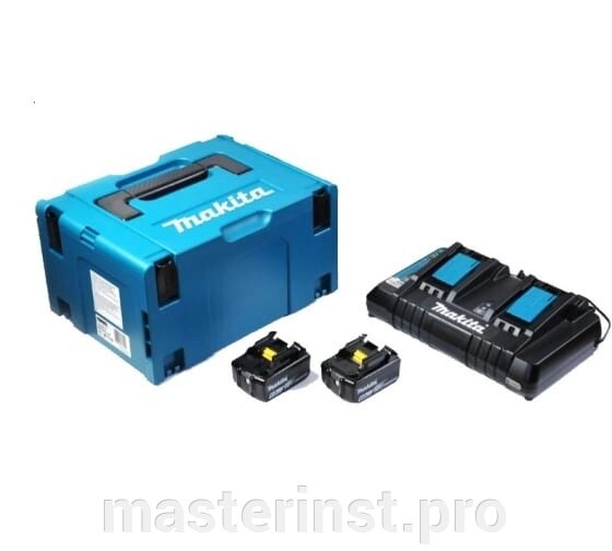 Аккумулятор MAKITA 18,0в 6,0Ач Li-ion BL1860B 2шт + зарядное устройство DC18RD 198080-9 от компании "Мастер Инструмент" магазин - фото 1