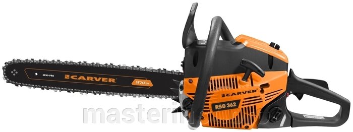 Бензопила CARVER RSG 362 20", цепь PROFI 0,325-1,5-76зв 2,4кВт /3,2 л. с, 62см3 01.004.00047 от компании "Мастер Инструмент" магазин - фото 1