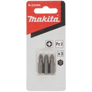 Бита PZ2*25мм makita C-form, 3 шт. B-23494