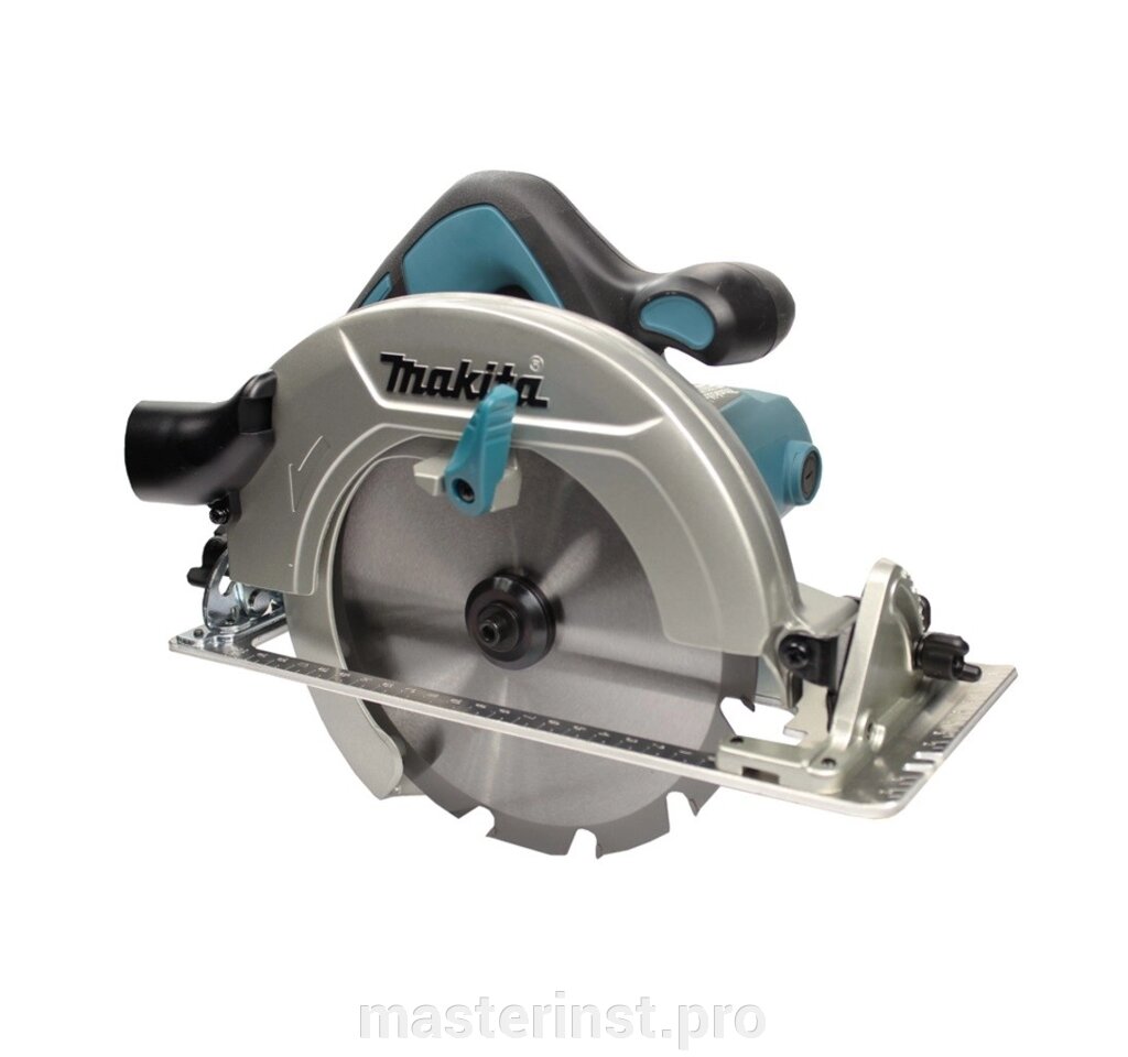 Дисковая пила элек. MAKITA HS7601X1 1200Вт,5200об/м, диск-ф190х30мм, рез-66мм,4.0кг, кор от компании "Мастер Инструмент" магазин - фото 1