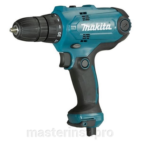 Дрель-шуруповерт MAKITA DF0300 БЗП 320Вт, 56Н/м 2ск. 0-450 об/мин/0-1500 об/мин, 1.2кг, коробка от компании "Мастер Инструмент" магазин - фото 1