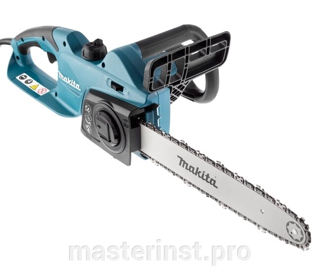 Электропила цепная MAKITA UC3541A 1800Вт, шина-35см, шаг-3/8", паз-1.3мм, 4.7кг, кор, поперечное распол д от компании "Мастер Инструмент" магазин - фото 1