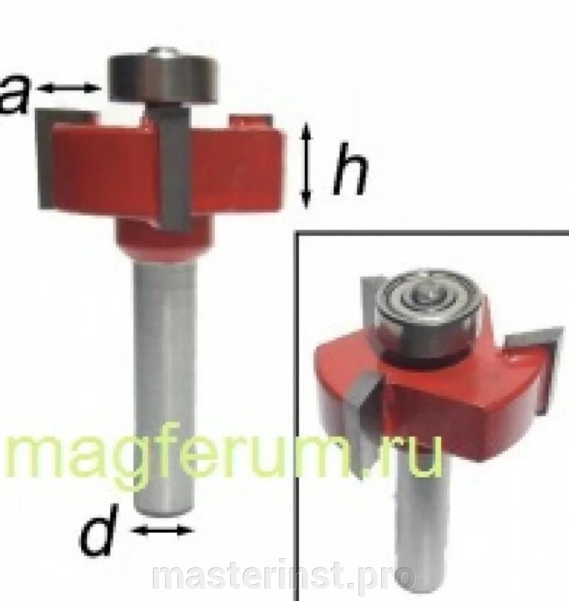 Фреза паз 3,5мм 3-х перьевая 8*3.5*40 308FZ-83540 от компании "Мастер Инструмент" магазин - фото 1