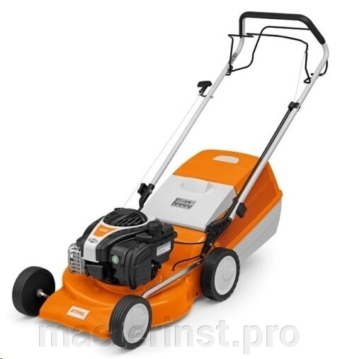 Газонокосилка бензиновая STIHL RM 248.0 2,1кВт. ширина скашивания 46 см 1200м2 55л НЕСАМОХОД бенз 63 от компании "Мастер Инструмент" магазин - фото 1