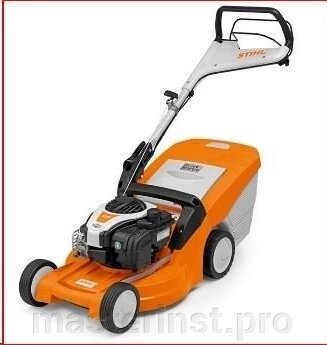 Газонокосилка бензиновая STIHL RM 448.0 TC 2.1 кВт. 3,5км/ч,1.200м2 55л. самохд 6358 011 3421 от компании "Мастер Инструмент" магазин - фото 1