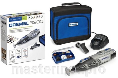 Гравер Dremel 8200-1/35. Многофункциональный аккумуляторный инструмент Dremel 8200 10,8V, Li-Ion + п от компании "Мастер Инструмент" магазин - фото 1