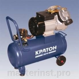 Компрессор KRATON HOBBY 350/40  2200 Вт, 350 л/мин, 8 кгс/см², 40л, 37 кг 3 01 01 007 от компании "Мастер Инструмент" магазин - фото 1