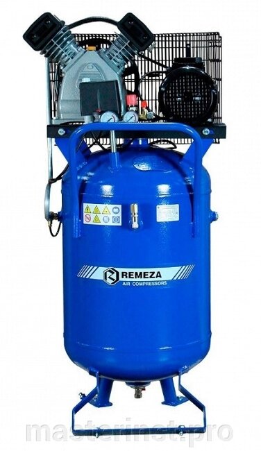 Компрессор REMEZA СБ 4/С 100 LB 30 B ВЕРТИК (380V,2,2кВт,100л,420л/м,10атм,2цил,90кг) от компании "Мастер Инструмент" магазин - фото 1