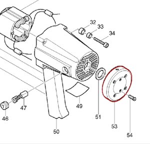 Крышка MAKITA 6906 корпуса двигателя 284065-2