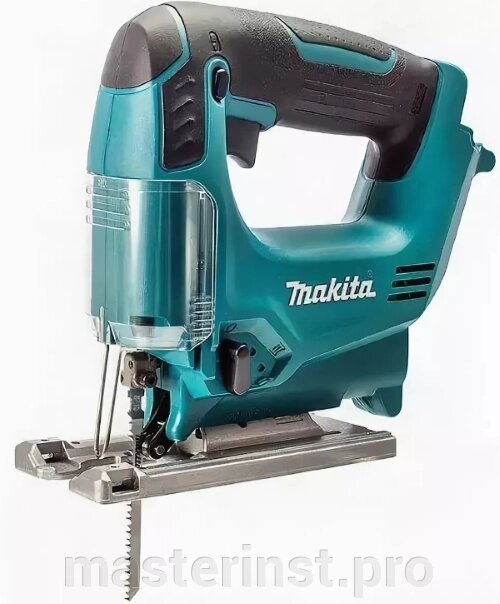 Лобзик MAKITA JV100DZ без акк. и з/у ,10.8В, Li-ion,0-2400об/м, ход-18мм, рез-65мм,1.7кг, чем,3-маятн, от компании "Мастер Инструмент" магазин - фото 1