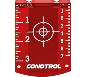 Магнитная мишень CONDTROL для лазерного нивелира (красная) 1-7-010