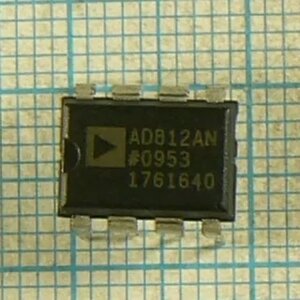 Микросхема AD812ANZ ОУх2 быстродействующих V=1600В/мкс, Fпр=145мгц,40+85C