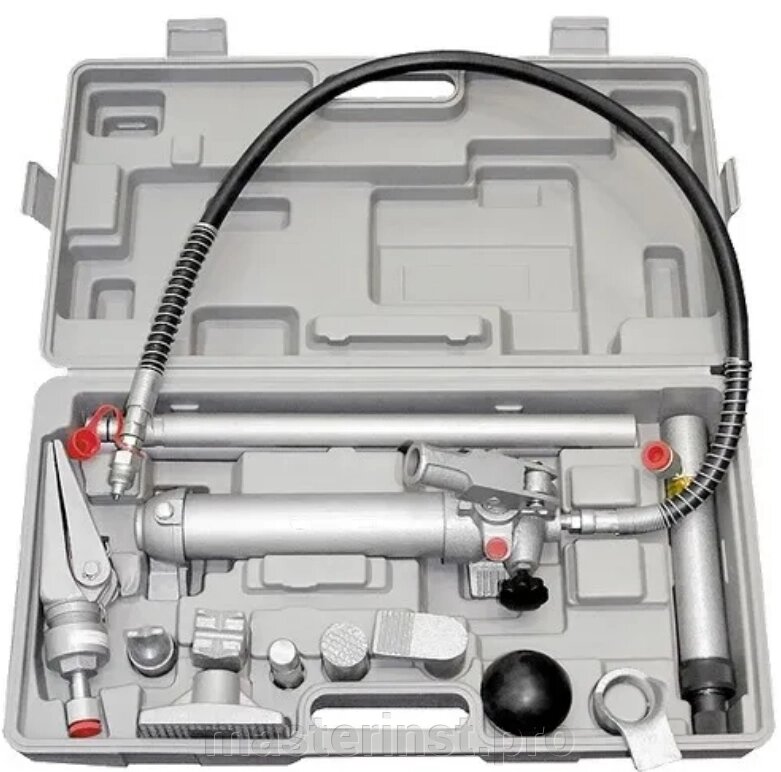 Набор гидравлический 4т Растяжка гидравлическая, набор из 17 предметов, 7 сменных насадок, 513345 от компании "Мастер Инструмент" магазин - фото 1