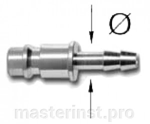 Переходник быстросьемный ПАПА ЕВРО под шланг 8мм 180161 B от компании "Мастер Инструмент" магазин - фото 1