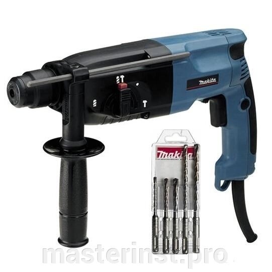 Перфоратор элек. MAKITA HR2450 x8 с БУРАМИ 780вт 2,8дж 3х реж от компании "Мастер Инструмент" магазин - фото 1