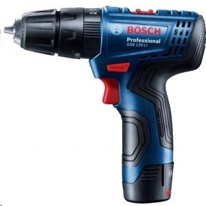 Шуруповерт аккумуляторный BOSCH GSB 120-LI ударная 12В, 2.0 Ач, Li-Ion,10 мм, 30Н*м, 1300 об/мин, 06