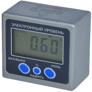 Уровень электронный ELITECH металл 4х90град, магнит,0.05град 2210.001000 в Свердловской области от компании "Мастер Инструмент" магазин