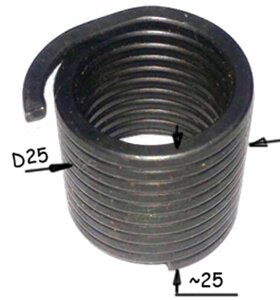 Пружина сцепления d-19.5мм ПАРМА М2 (2041)   (усик против час) 010242(A)  02.010.00127 в Свердловской области от компании "Мастер Инструмент" магазин