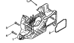 Корпус вентилятора STIHL MS 270 поз. 1 11330801802 в Свердловской области от компании "Мастер Инструмент" магазин