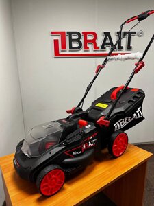 Газонокосилка аккумуляторная BRAIT BCLM40-4PUBL PRO Бесщет; АКБ-2х4.0Ач;З/У-2,4А; нож-400мм, выс-25/35