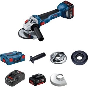 Угловая шлифмашина BOSCH GWS 18V-10 УШМ акк,ф125мм,18В,2*5АчLi-ion,9000об/м,2.5кг, Кейс L-BOXX 136 06