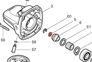 Плоская шайба MAKITA 4302C/9565CVL 267034-8