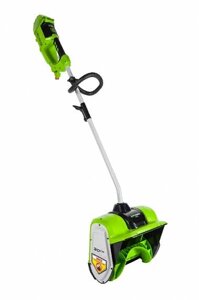 Снегоуборщик аккумуляторный, Greenworks GD40SSK5 40V, 30 см, бесщеточный, с 1хАКБ 5 А. ч и ЗУ